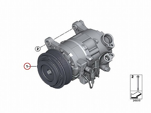 エアコンコンプレッサー BMW [64529216466HD]