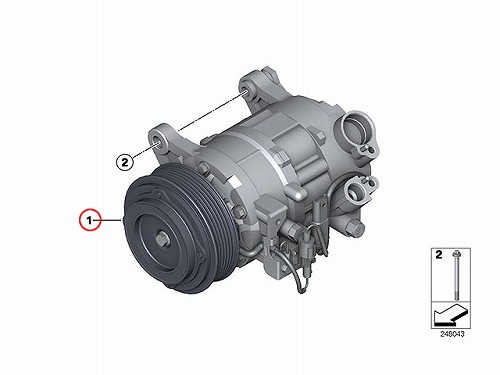 エアコンコンプレッサー BMW [64529216466]