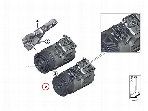 エアコンコンプレッサー BMW [64529217868]