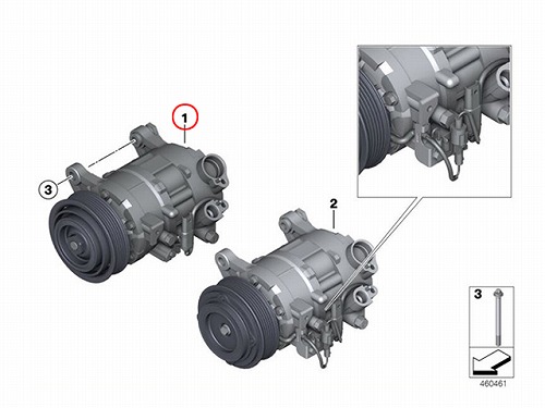エアコンコンプレッサー BMW [64529223695]