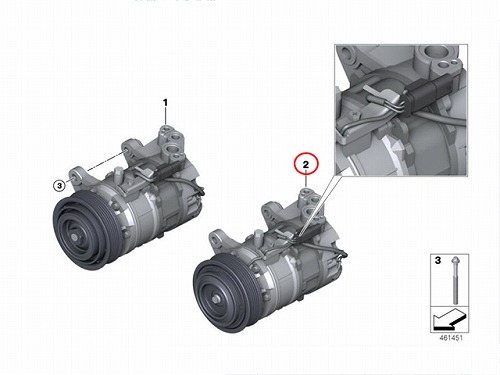 エアコンコンプレッサー BMW [64529299328]