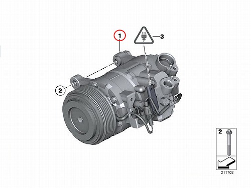 エアコンコンプレッサー BMW [64529399072]