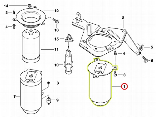 エアコンリキッドタンク(レシーバー) BMW [64538372985]
