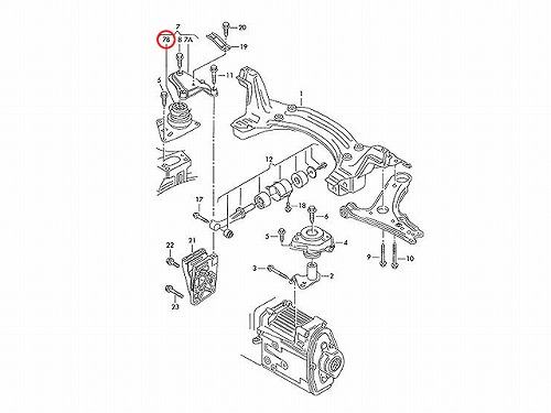 エンジンマウントブッシュ 右側 VW(フォルクスワーゲン) [6N0199262G]