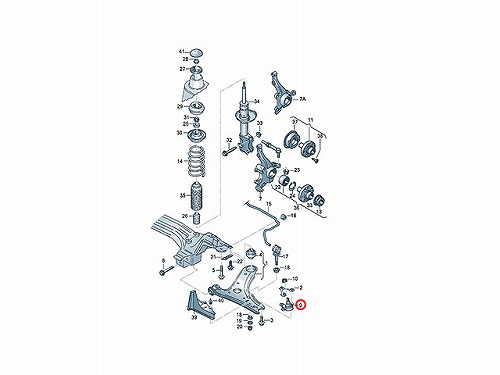 ロアアームボールジョイント フロント VW(フォルクスワーゲン) [6N0407365]