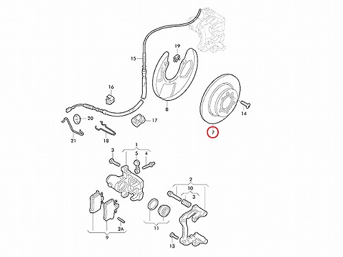 ブレーキローター(ディスクローター) リア VW(フォルクスワーゲン) [6N0615601A]