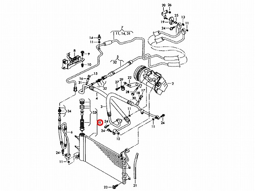 エアコンコンデンサー VW(フォルクスワーゲン) [6Q0820411K]