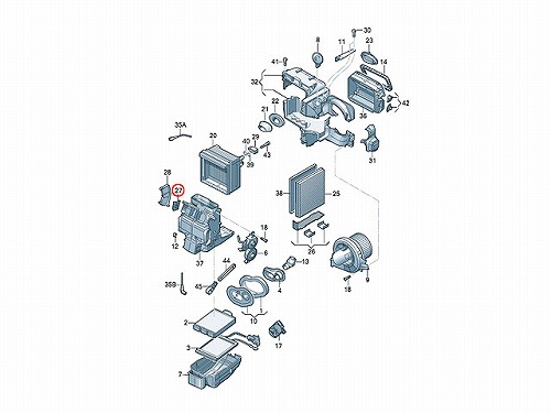 純正 AC(エアコン)フラップモーター VW(フォルクスワーゲン) [6Q0907511]