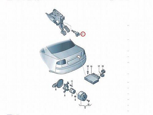ストップランプスイッチ AUDI(アウディ) [6Q0945511]