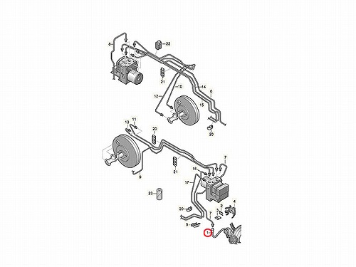 ブレーキホース フロント VW(フォルクスワーゲン) [6R0611701J]