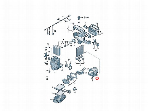 エアコンブロアモーター(ファン) VW(フォルクスワーゲン) [6R2819015]