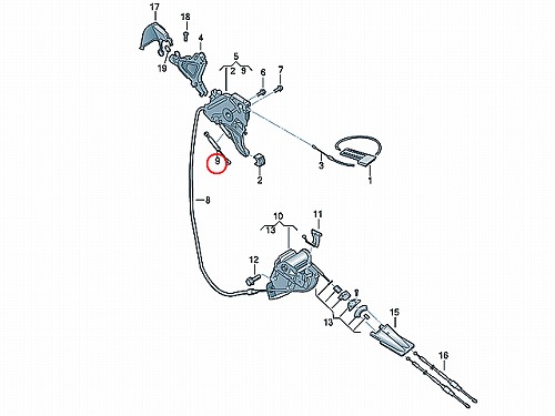 パーキングブレーキダンパー AUDI(アウディ) [7L0721689]