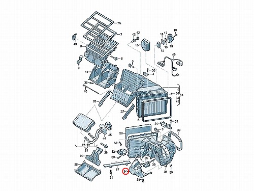 エアコンブロアモーター(ファン) VW(フォルクスワーゲン) [7L0820021S]