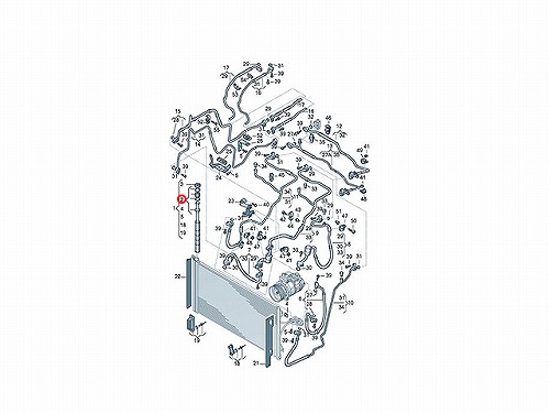 エアコンドライヤーカートリッジ(レシーバー) AUDI(アウディ) [7L0898191A]
