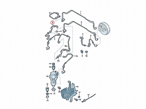バキュームホース VW(フォルクスワーゲン) [7L6611931AJ]