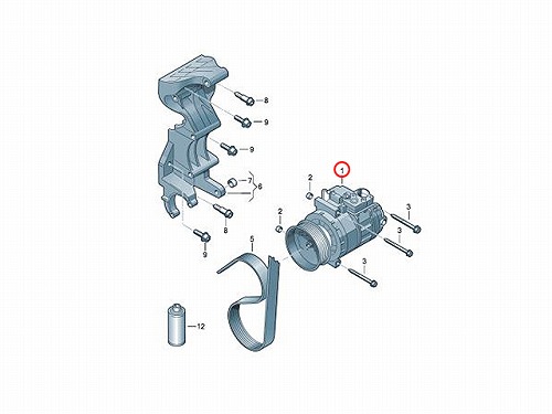 エアコンコンプレッサー AUDI(アウディ) [7L6820803D]