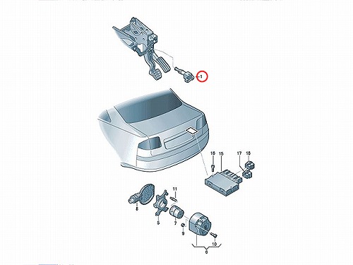 ストップランプスイッチ AUDI(アウディ) [7L6945511]