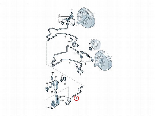 バキュームホース VW(フォルクスワーゲン) [7L8611917A]