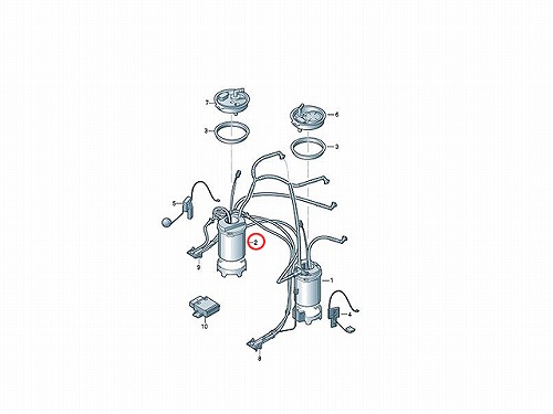 燃料ポンプ(フューエルポンプ) AUDI(アウディ) [7L8919087B]