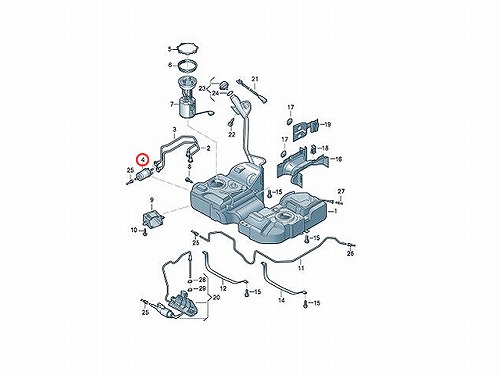 燃料フィルター(フューエルフィルター) VW(フォルクスワーゲン) [7N0201051A]