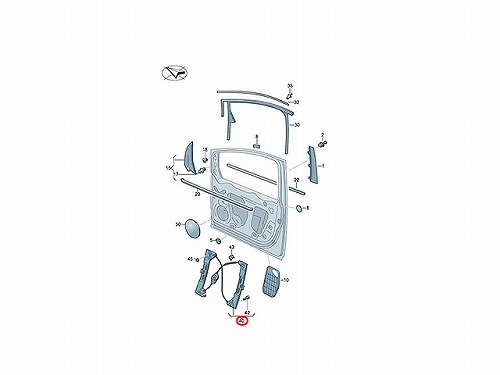 パワーウインドウレギュレーター フロント 左側 VW(フォルクスワーゲン) [7N0837461J]
