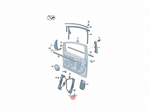 パワーウインドウレギュレーター フロント 右側 VW(フォルクスワーゲン) [7N0837462J]
