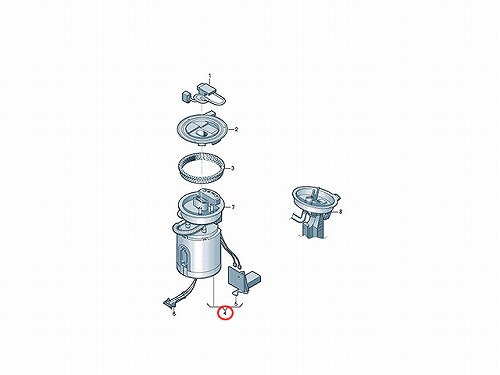 燃料ポンプ(フューエルポンプ) VW(フォルクスワーゲン) [7N0919051M]