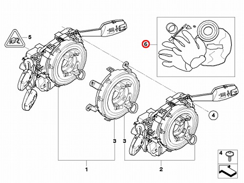 純正 ステアリングアングルセンサー(舵角センサー) リペアキット BMW [83192179894]