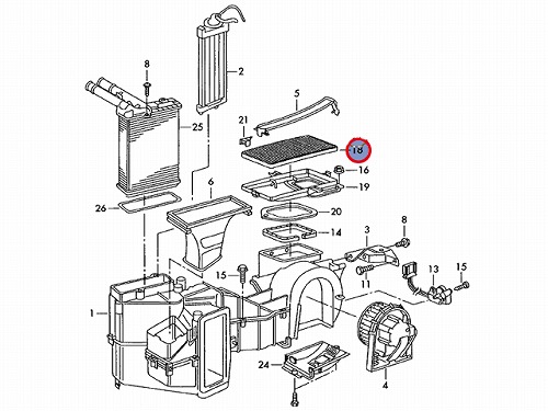 エアコンフィルター AUDI(アウディ) [8A0819439B]