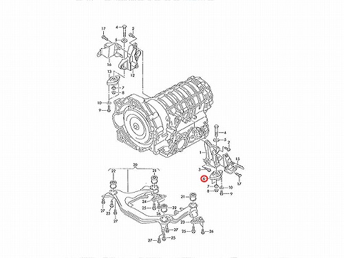 ミッションマウント VW(フォルクスワーゲン) [8D0399151R]