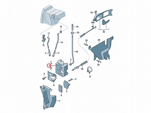 純正 ドアロック アクチュエーター フロント 右側 AUDI(アウディ) [8D2837016F]