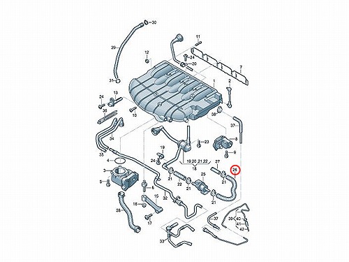 ブローバイホース(ブリーザーホース) AUDI(アウディ) [8E0133781E]