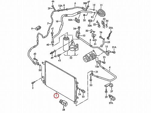 エアコンコンデンサー AUDI(アウディ) [8E0260403D]