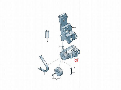 エアコンコンプレッサー AUDI(アウディ) [8E0260805BJ]