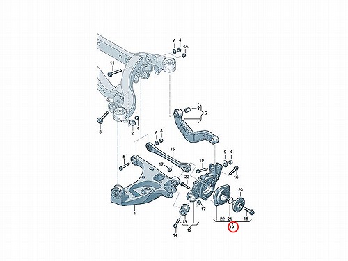 ホイール ハブベアリング リア 左右共通 AUDI(アウディ) [8E0598625B]