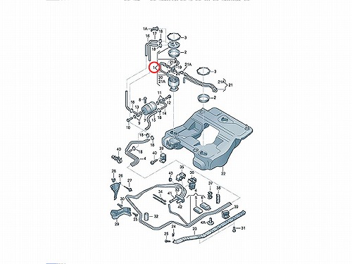 燃料ポンプ(フューエルポンプ) VW(フォルクスワーゲン) [8E0906087E]