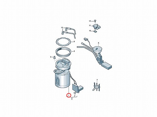 燃料ポンプ(フューエルポンプ) AUDI(アウディ) [8E0906087R]