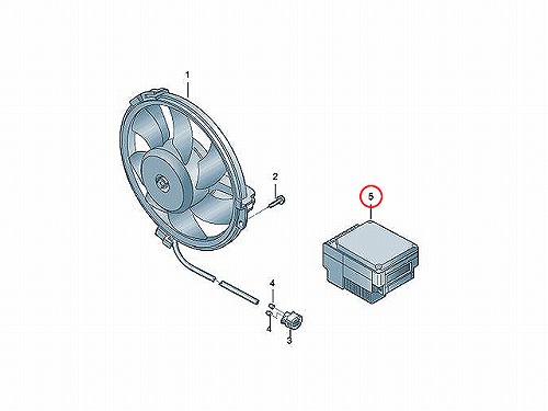 純正 電動ファンコントロールユニット AUDI(アウディ) [8E0959501AG]