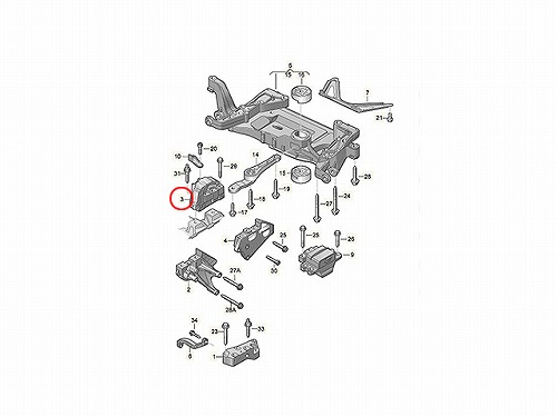 エンジンマウントブッシュ 右側 VW(フォルクスワーゲン) [8J0199262]
