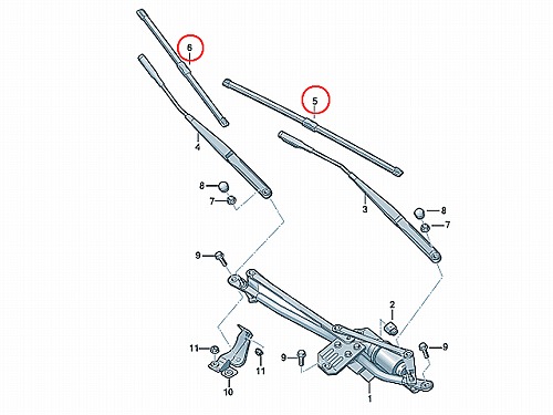ワイパーブレード 左右セット フロント用 AUDI(アウディ) [8J2998002]