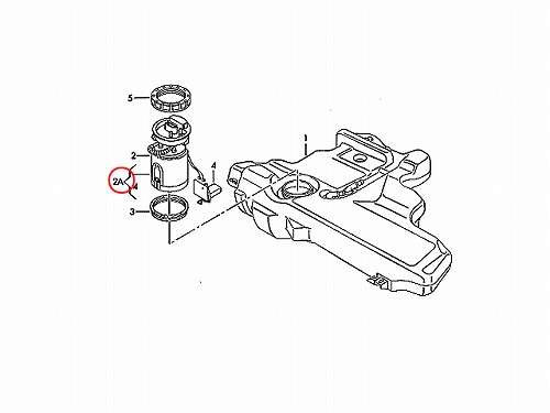 燃料ポンプ(フューエルポンプ) AUDI(アウディ) [8L0919051N]