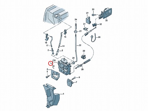 純正 ドアロック アクチュエーター フロント 右側 AUDI(アウディ) [8L2837016B]
