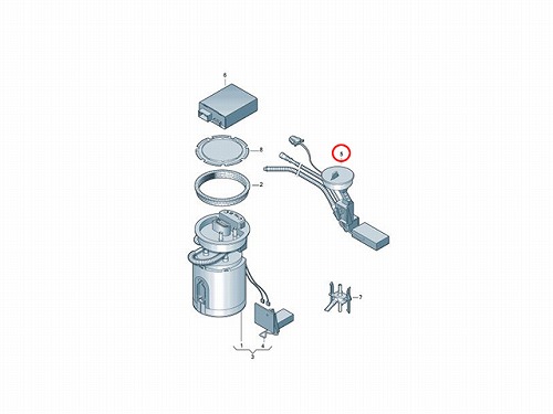燃料ポンプ(フューエルポンプ) VW(フォルクスワーゲン) [8L9919673J]