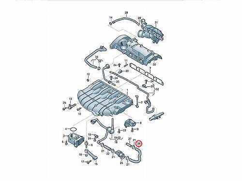 純正 ブローバイホース(ブリーザーホース) AUDI(アウディ) [8P0133781B]