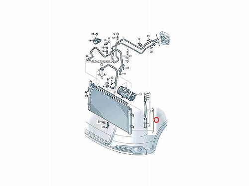 エアコンコンデンサー AUDI(アウディ) [8U0260401C]