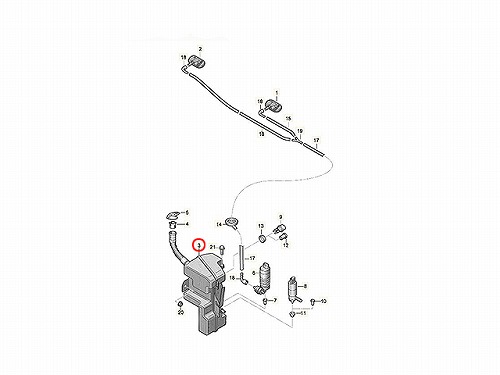 ウォッシャータンク AUDI(アウディ) [8U0955453Q]