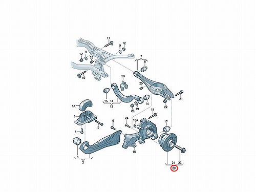 ホイール ハブベアリング リア 左右共通 AUDI(アウディ) [8V0598625B]