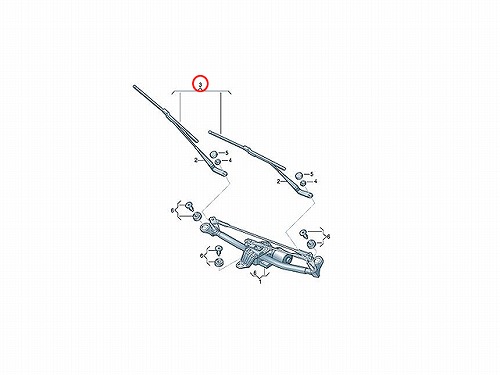 ワイパーブレード 左右セット フロント用 AUDI(アウディ) [8V2998002A]