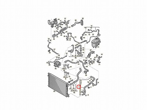 ラジエター ロアホース AUDI(アウディ) [8W0122055BN]