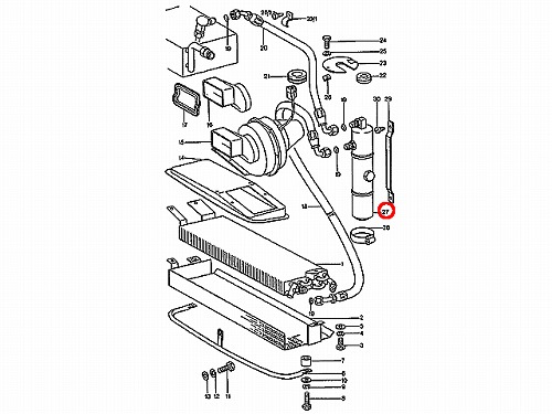 エアコンリキッドタンク(レシーバー) Porsche(ポルシェ) [91157393902]